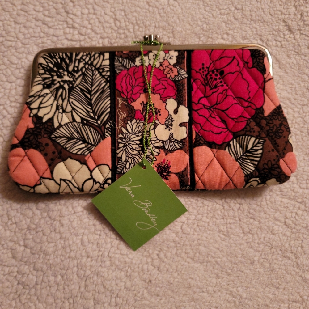 DISC. Vera Bradley Mocha Rouge Clutch Wallet NWT